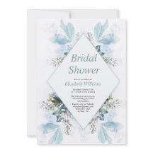 Chá de panela de Vintage Blue Floral Watercolor