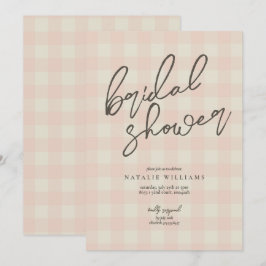 Convites Chá de panela de Xadrez de Buffalo