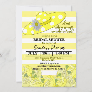 Convites Chá de panela Derby da Greve Amarela e Branca