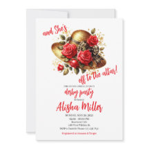 Chá de panela Derby do Rosa vermelha Hat