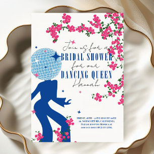 Convites Chá de panela Disco Santorini Music Bougainvillea