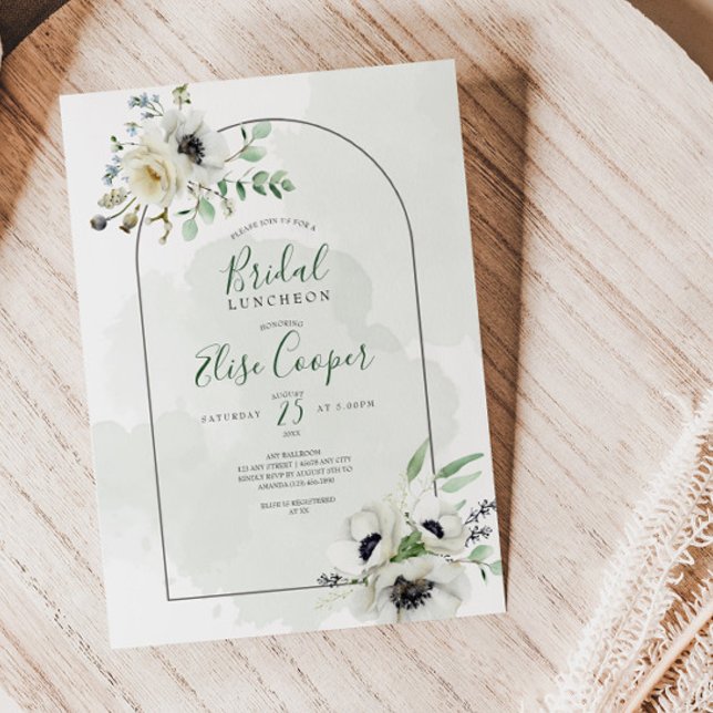 Convites Chá de panela do Buquê Anemone (Criador carregado)