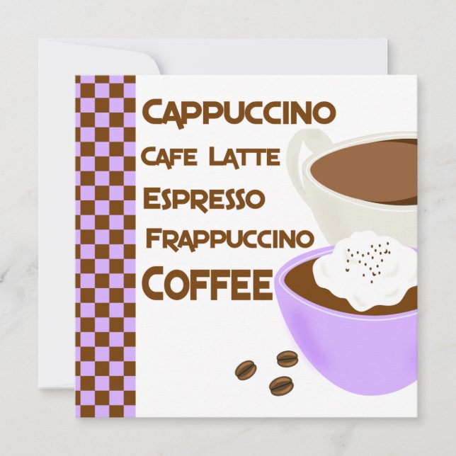 Convites Chá de panela do Café Luncheon (Frente)