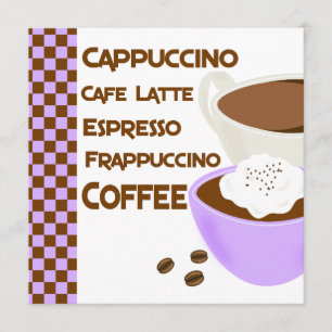 Convites Chá de panela do Café Luncheon