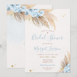 Convites Chá de panela do Deserto da Boêmia Pampas Grass