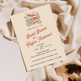 Convites Chá de panela do Deserto de Terracotta Cactus