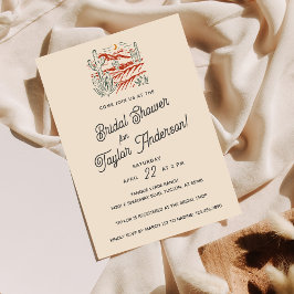 Convites Chá de panela do deserto do Saguaro Cactus Retro a