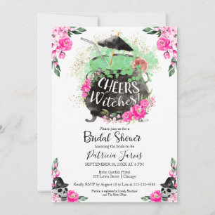 Convites Chá de panela do Dia das Bruxas