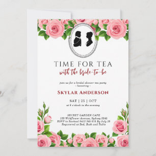 Convites Chá de panela do partido Regency Floral Tea