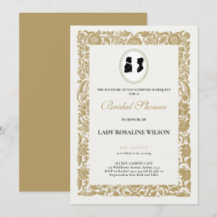 Convites Chá de panela do partido Regency Floral Tea