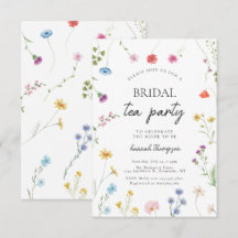 Chá de panela do Partido Tea de Flor Selvagem