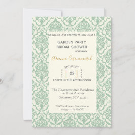 Convites Chá de panela do partido Vintage Garden