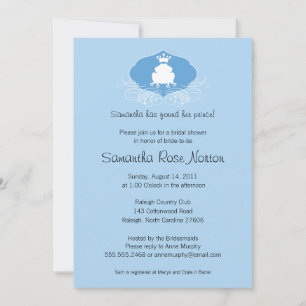 Convites Chá de panela do príncipe Sapo Temático