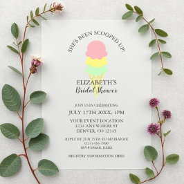 Convites Chá de panela do Sorvete cooptado