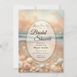 Convites Chá de panela dos Sonhos de Sede Sparkle e Sunset