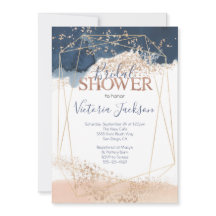 Chá de panela Dourado Blush de marinho