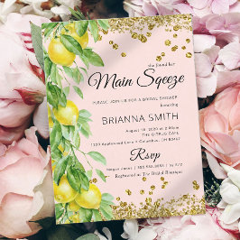 Convites Chá de panela Dourado de Léon Elegante