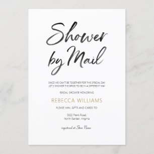 Convites Chá de panela Dourado por e-mail