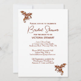 Convites Chá de panela Dragon Fantasy