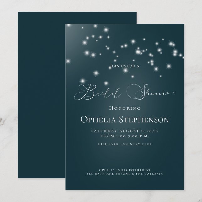 Convites CHÁ DE PANELA | Elegant Beach Floral Arbor (Frente/Verso)