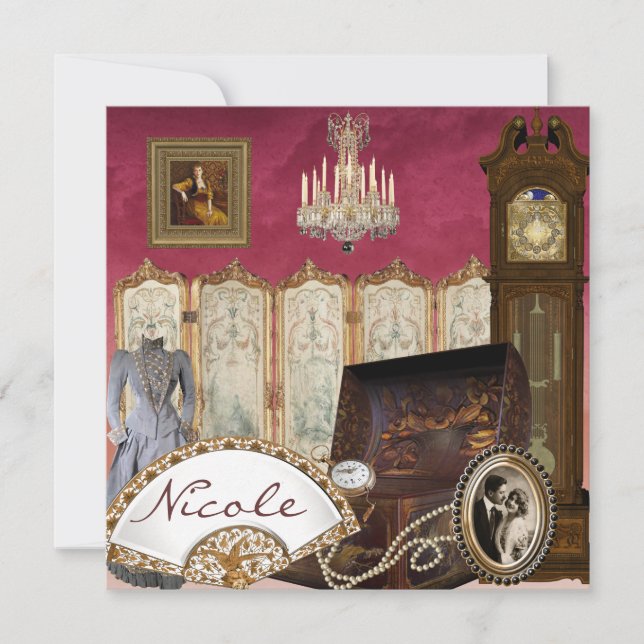 Convites Chá de panela ELEGANTE (Frente)