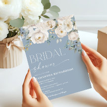 Chá de panela elegante azul-poeirento branco