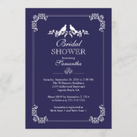 Chá de panela Elegante Blue Love Birds