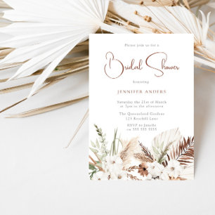 Convites Chá de panela Elegante Boho Floral