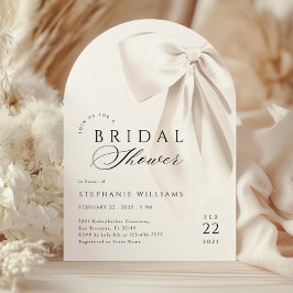 Convites Chá de panela Elegante Branco de Arch