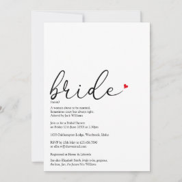 Convites Chá de panela Elegante de Definição de Brilho de S