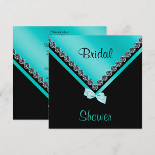 Convites Chá de panela Elegante de Diamantes Sparkly e Arc