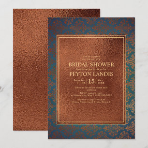 Convites Chá de panela Elegante de Na moda de cobre de tam