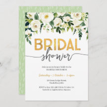 Chá de panela Elegante de Rosas Brancas