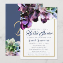 Chá de panela Elegante de Suculentes Roxos