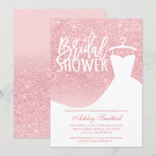 Convites Chá de panela elegante de trajes quentes, cor-de-r