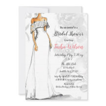 Chá de panela Elegante de Vestido Branco