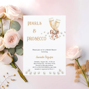 Convites Chá de panela elegante do arco Prosecco