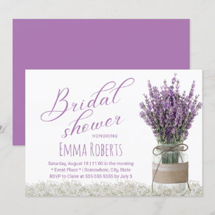 Convites Chá de panela elegante do frasco de pedreiro da