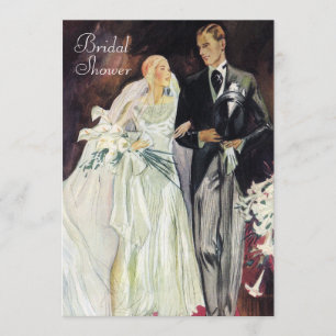 Convites Chá de panela Elegante Edwardian