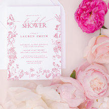 Chá de panela Elegante Floral Floral, Vitoriano, R