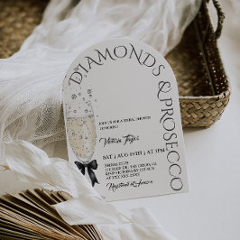 Convites Chá de panela Elegante Prosecco