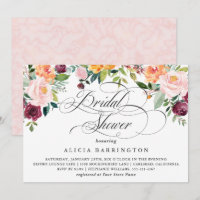 Chá de panela Elegante Rustic Floral