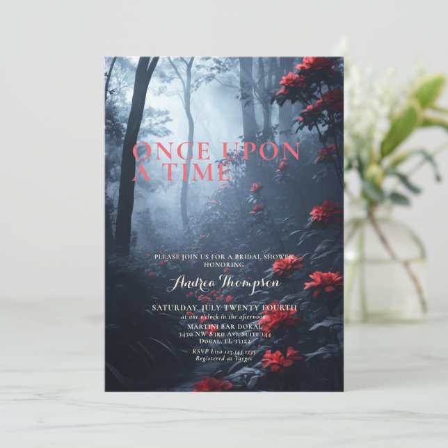 Convites Chá de panela Encantado Fantasy (Em pé/Frente)