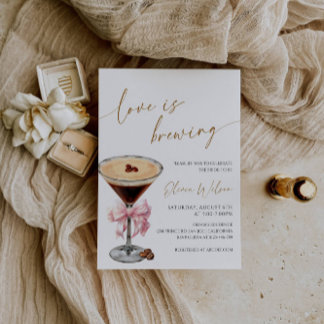 Convites Chá de panela Espresso Martini
