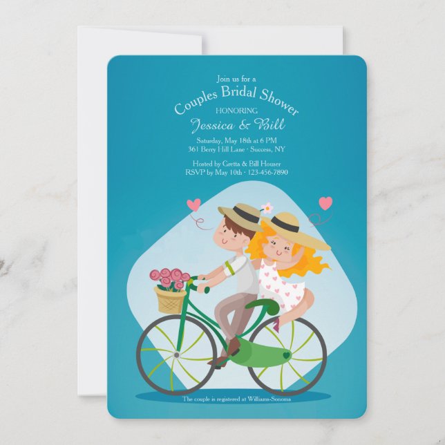 Convites Chá de panela Eu e Você Casais (Frente)