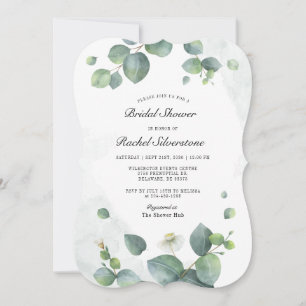Convites Chá de panela Eucalyptus Blush Botânico