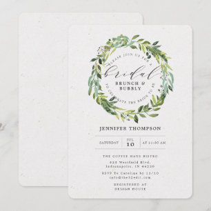 Convites Chá de panela Eucalyptus Foliage