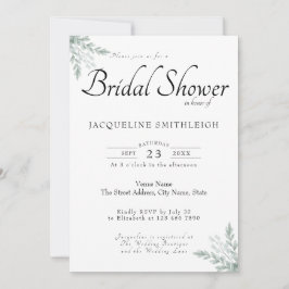 Convites Chá de panela Eucalyptus Greenery