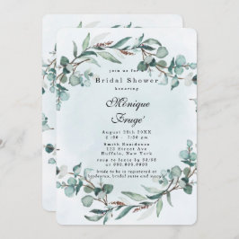 Convites Chá de panela Eucalyptus Vermelhos