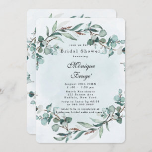 Convites Chá de panela Eucalyptus Vermelhos